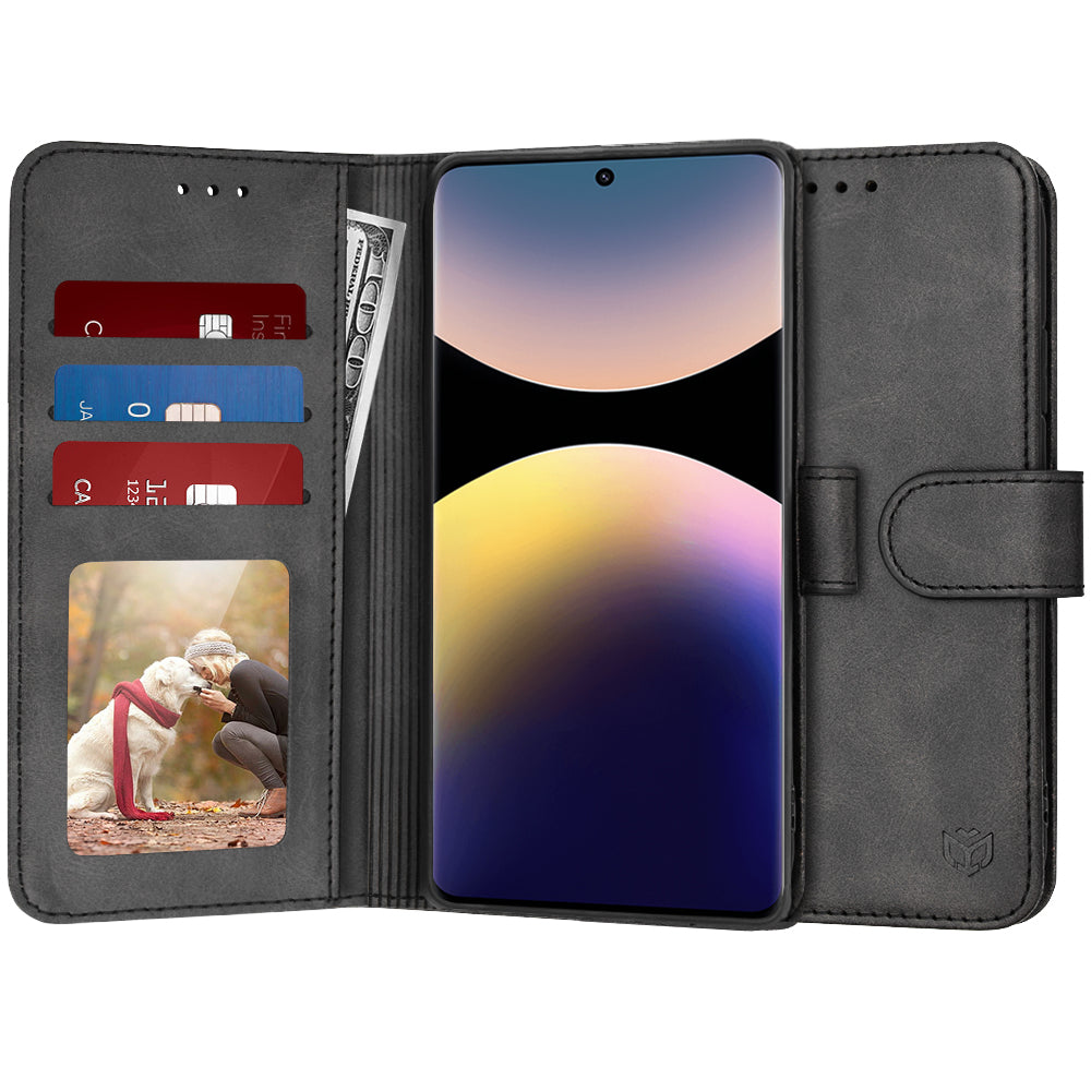 Etui do Xiaomi Poco X7 / Note 14 Pro 5G, Techsuit, Diary Book, czarne