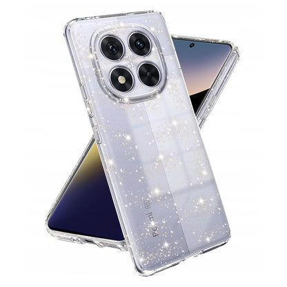 Case for Xiaomi Poco X7 / Note 14 Pro 5G, Techsuit, SparkleSkin, Transparent