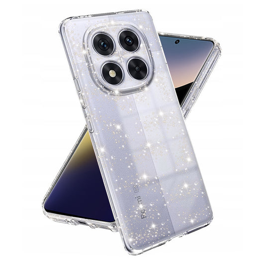 Etui na Xiaomi Poco X7 / Note 14 Pro 5G, Techsuit, SparkleSkin, Przezroczyste