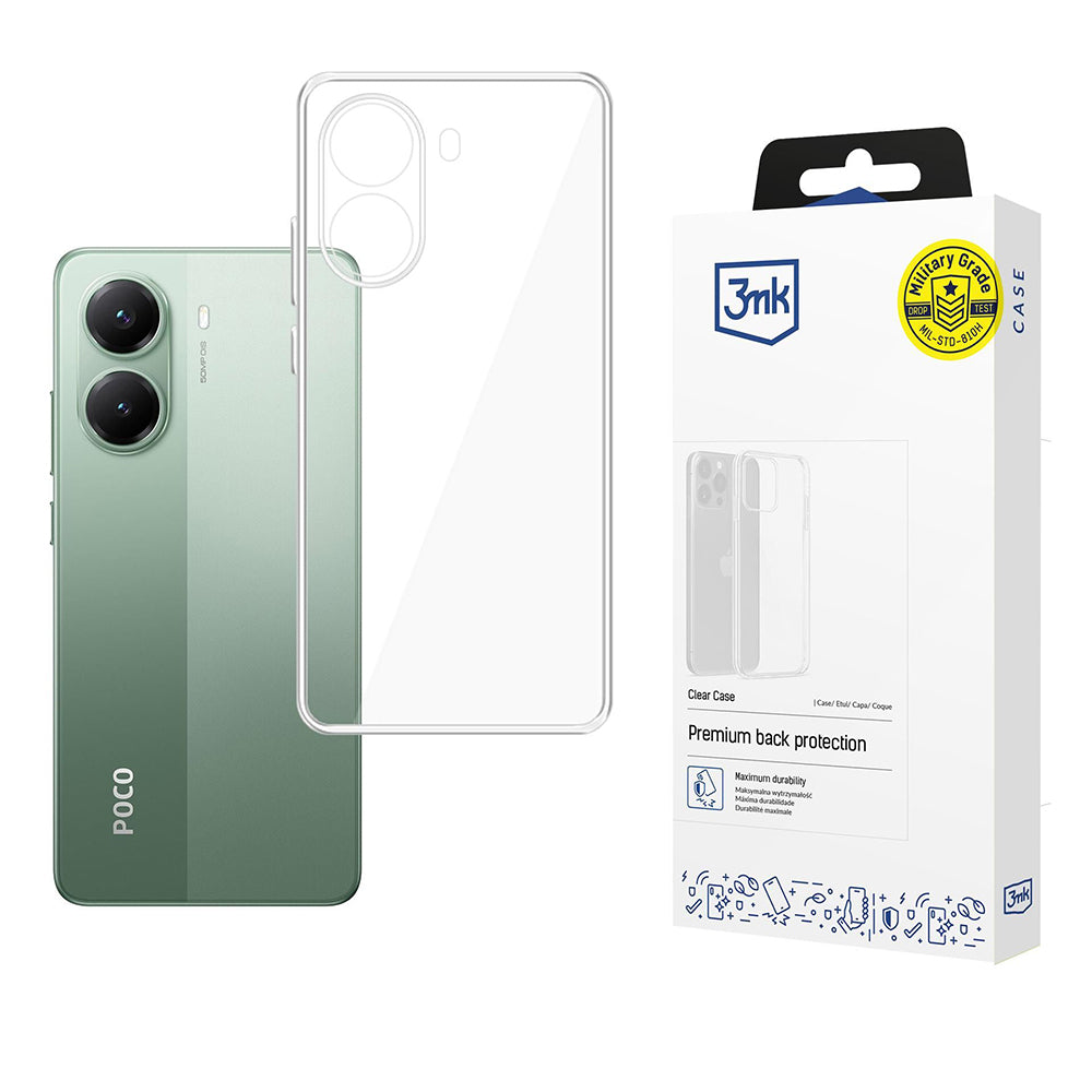 Etui do Xiaomi Poco X7 Pro, 3MK, Clear, Przezroczyste
