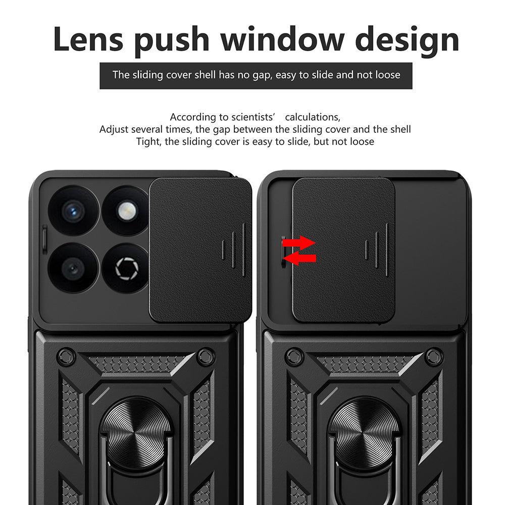 Etui na Xiaomi Poco X7 Pro, Techsuit, CamShield, Czarny