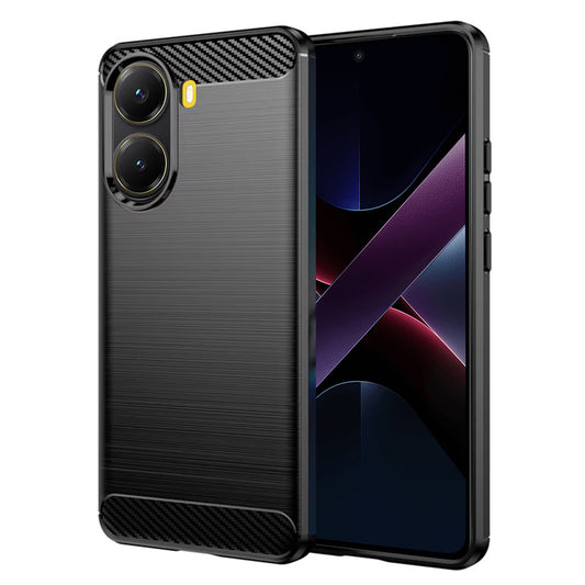 Etui na Xiaomi Poco X7 Pro, Techsuit, Carbon, Czarny