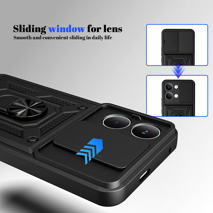 Etui do Xiaomi Poco X8 Pro Max, Techsuit, CamShield, Różowo-Złoty