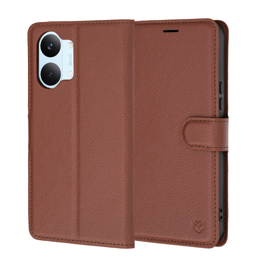 Etui na Xiaomi Poco X8 Pro Max, Techsuit, Leather Folio, Brązowe