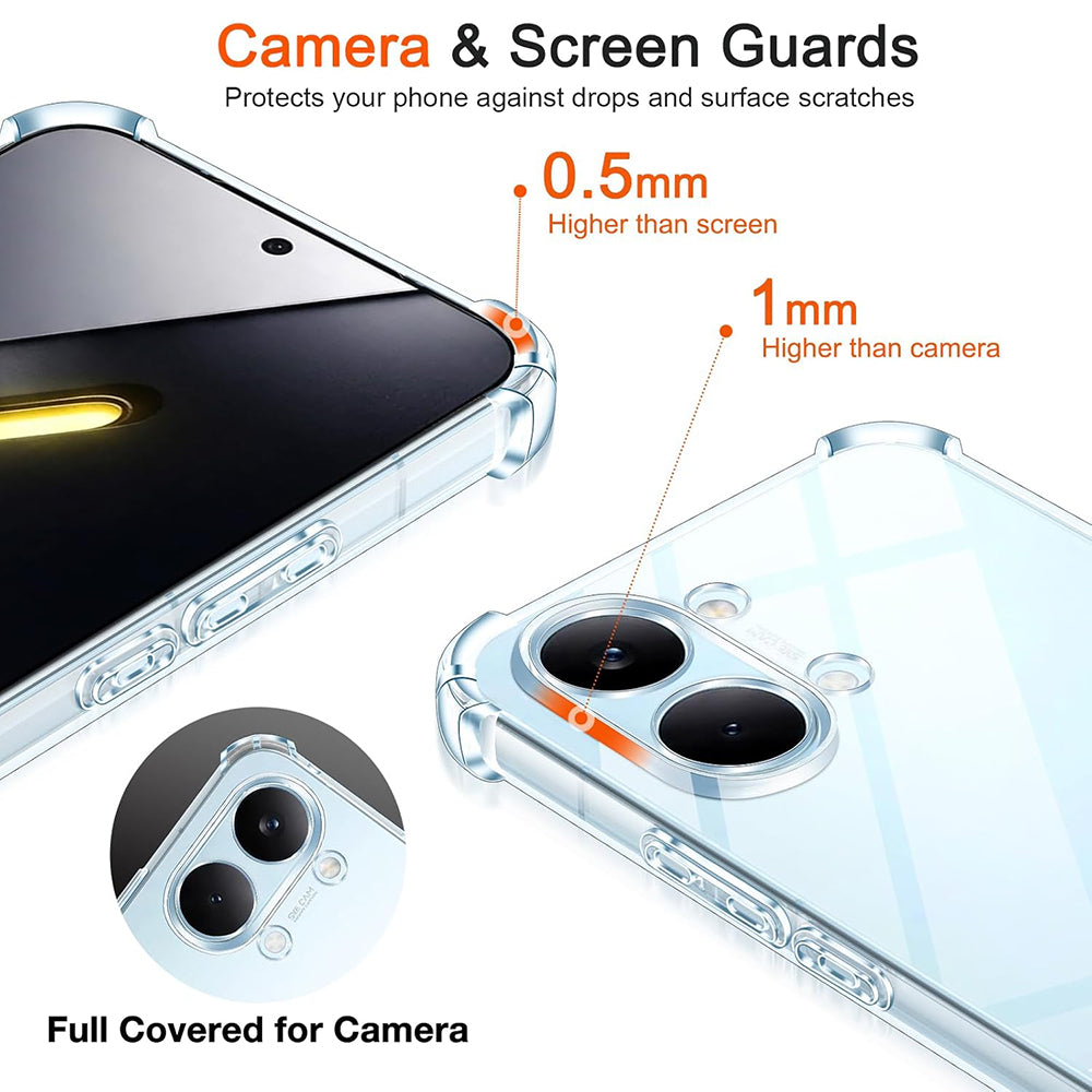 Etui na Xiaomi Poco X8 Pro Max, Techsuit, Shockproof Clear, Przezroczyste