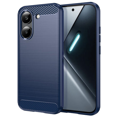 Etui na Xiaomi Poco X8 Pro, Techsuit, Carbon, Niebieskie