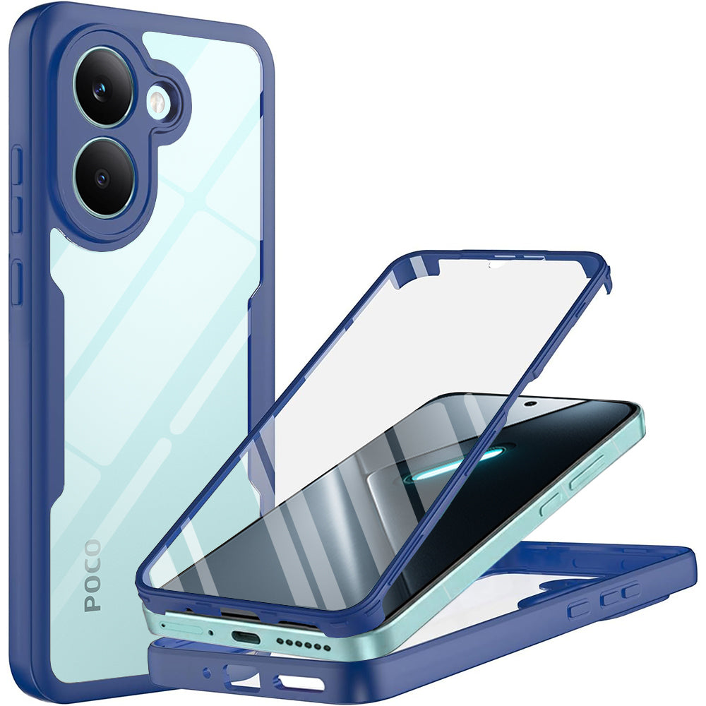 Etui do Xiaomi Poco X8 Pro, Techsuit, ColorVerse 360, Niebieskie