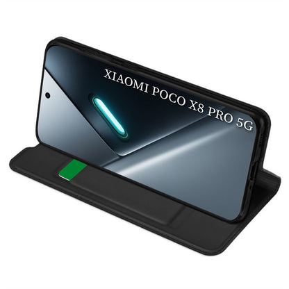 Etui na Xiaomi Poco X8 Pro, Techsuit, Magskin Book, Czarne