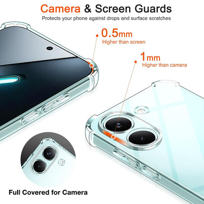 Etui na Xiaomi Poco X8 Pro, Techsuit, Shockproof Clear, Przezroczyste