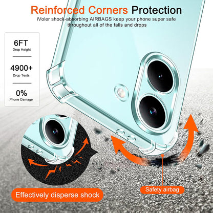 Etui na Xiaomi Poco X8 Pro, Techsuit, Shockproof Clear, Przezroczyste