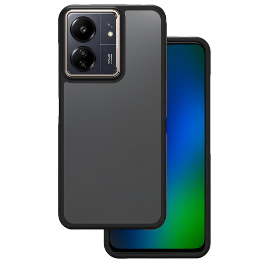 Etui do Xiaomi Poco M6 / Redmi 13C 5G, OEM, Crystal Black, Szary