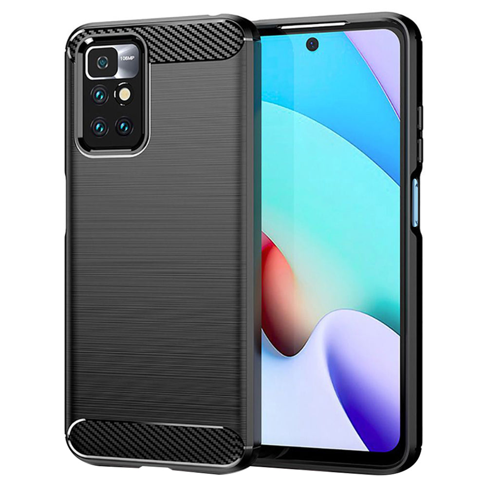 Etui do Xiaomi Redmi 10 2022 / 10 (2021), Techsuit, Carbon, Czarny