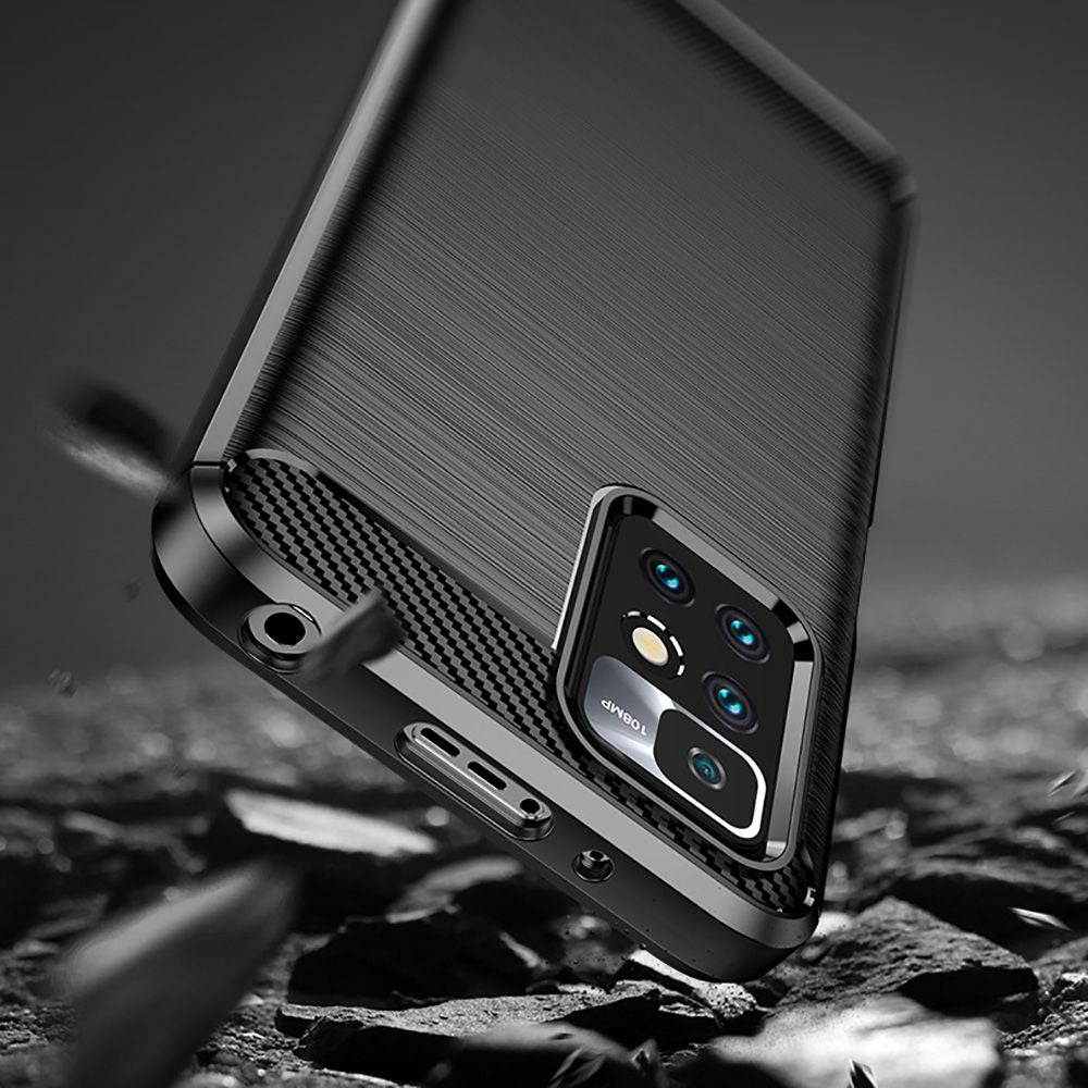 Etui do Xiaomi Redmi 10 2022 / 10 (2021), Techsuit, Carbon, Czarny