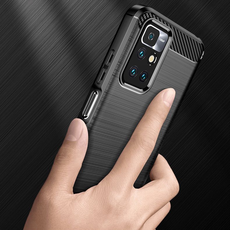 Etui do Xiaomi Redmi 10 2022 / 10 (2021), Techsuit, Carbon, Czarny