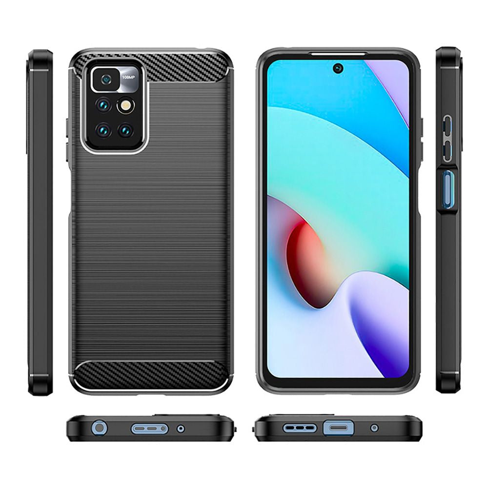 Etui do Xiaomi Redmi 10 2022 / 10 (2021), Techsuit, Carbon, Czarny