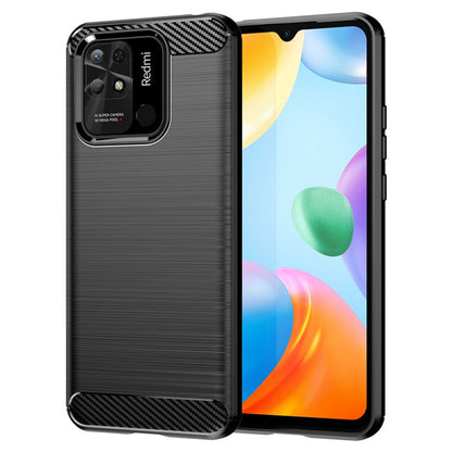 Case for Xiaomi Redmi 10C, Techsuit, Carbon, Black