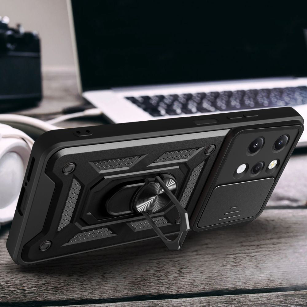 Etui do Xiaomi Redmi 12 5G / 12, Techsuit, CamShield, czarne