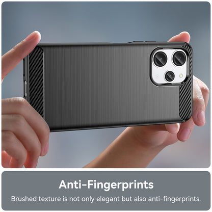Etui do Xiaomi Redmi 12 5G / 12, Techsuit, Carbon, Czarny