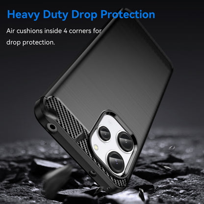 Etui do Xiaomi Redmi 12 5G / 12, Techsuit, Carbon, Czarny
