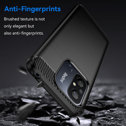Case for Xiaomi Redmi 12C, Techsuit, Carbon, Black