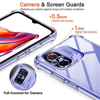 Case for Xiaomi Redmi 12C, Techsuit, Shockproof Clear, Transparent