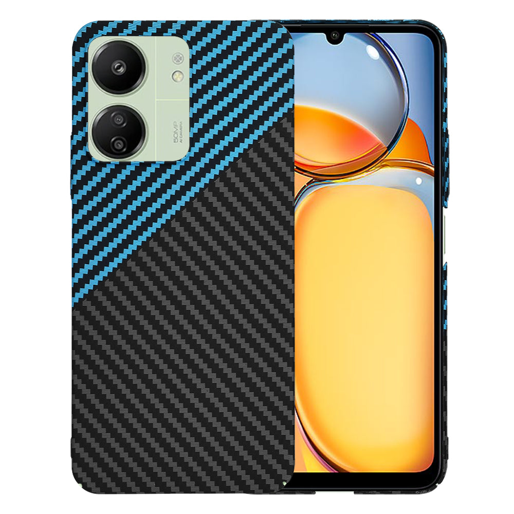 Etui na Xiaomi Redmi 13C 5G / 13C / Poco C65, Techsuit, Carbonite FiberShell, Czarny Bleu