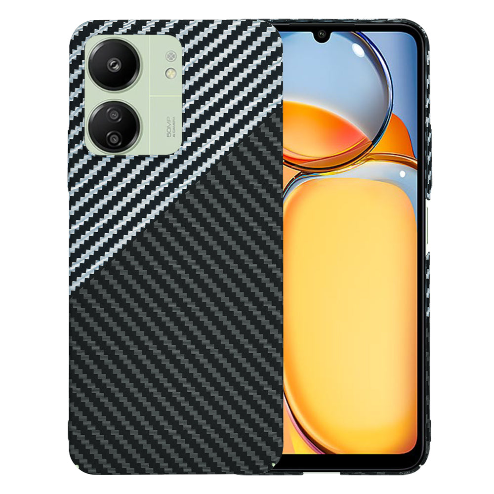 Etui do Xiaomi Redmi 13C 5G / 13C / Poco C65, Techsuit, Carbonite FiberShell, Czarny Szary