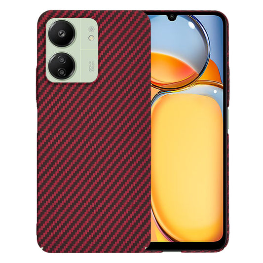 Etui na Xiaomi Redmi 13C 5G / 13C / Poco C65, Techsuit, Carbonite FiberShell, Czerwone