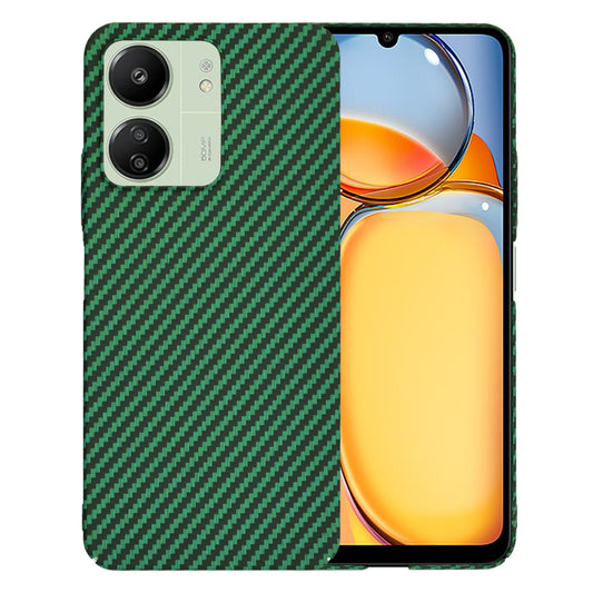 Etui na Xiaomi Redmi 13C 5G / 13C / Poco C65, Techsuit, Carbonite FiberShell, Zielony