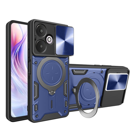 Etui na Xiaomi Redmi 13C 5G, Techsuit, CamGuard Pro, Niebieskie