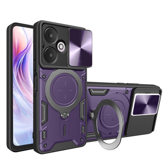 Etui do Xiaomi Redmi 13C 5G, Techsuit, CamGuard Pro, Fioletowy
