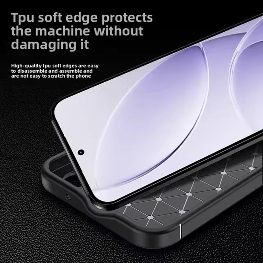 Etui na Xiaomi Redmi 15 5G / 15 4G, Techsuit, CarbonFiber, Czarne