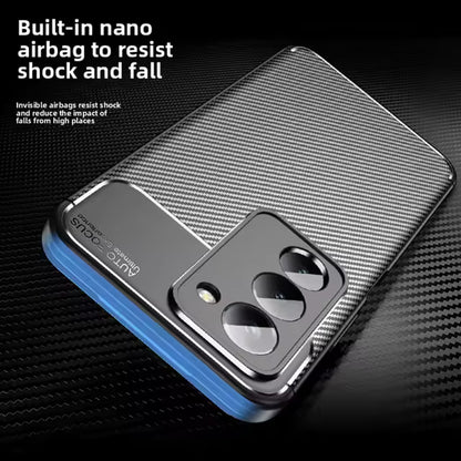 Etui na Xiaomi Redmi 15 5G / 15 4G, Techsuit, CarbonFiber, Czarne