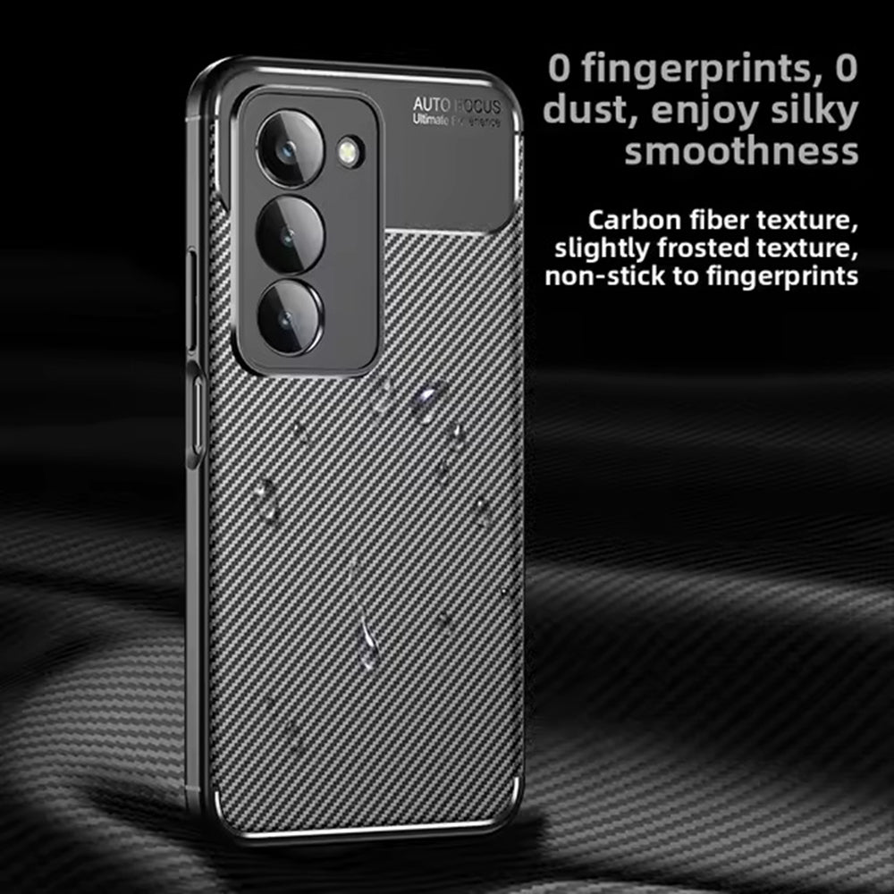 Etui na Xiaomi Redmi 15 5G / 15 4G, Techsuit, CarbonFiber, Czarne