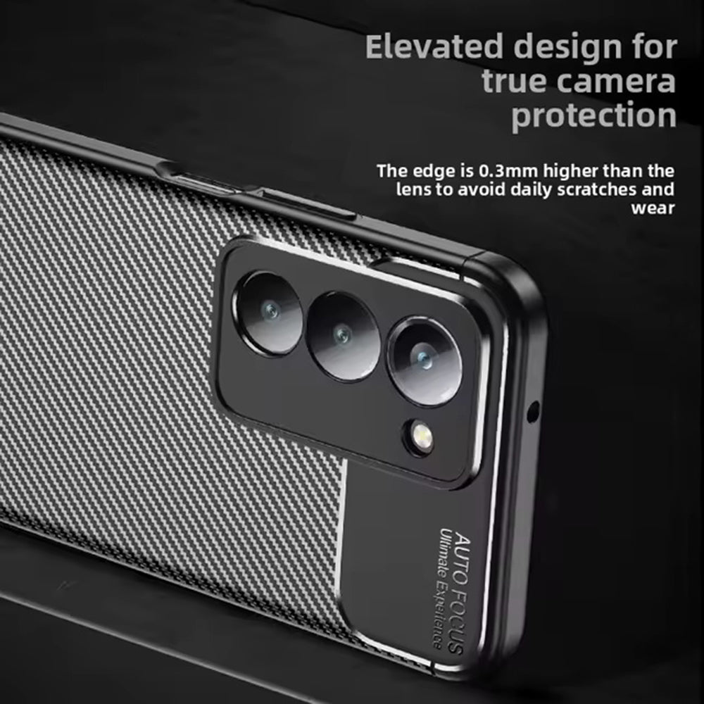 Etui na Xiaomi Redmi 15 5G / 15 4G, Techsuit, CarbonFiber, Czarne