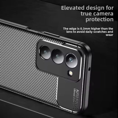 Etui na Xiaomi Redmi 15 5G / 15 4G, Techsuit, CarbonFiber, Czarne