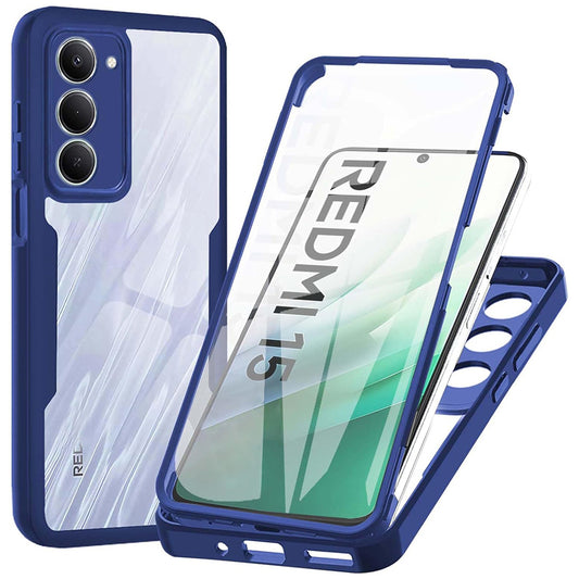 Etui na Xiaomi Redmi 15 5G / 15 4G, Techsuit, ColorVerse 360, Niebieskie