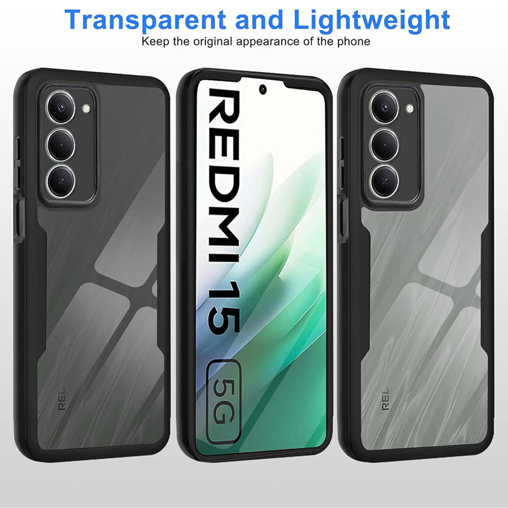 Etui do Xiaomi Redmi 15 5G / 15 4G, Techsuit, ColorVerse 360, Czarny