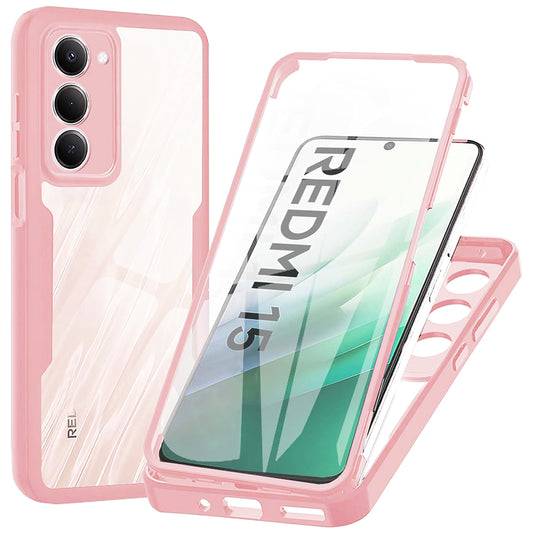 Etui na Xiaomi Redmi 15 5G / 15 4G, Techsuit, ColorVerse 360, Różowe