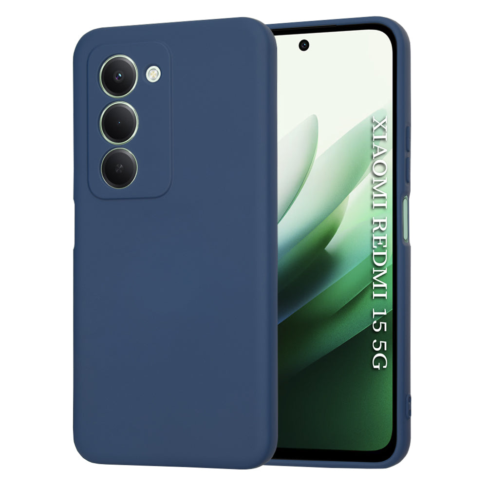 Etui na Xiaomi Redmi 15 5G / 15 4G, Techsuit, SoftFlex, Granatowe