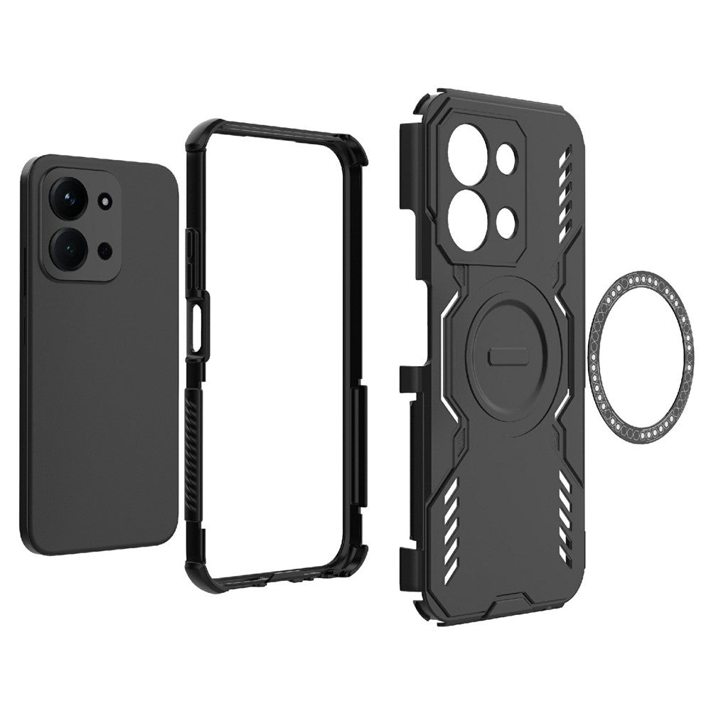 MagSafe Case for Xiaomi Redmi 15C 5G / 15C 4G, Techsuit, ArmorMag, Black