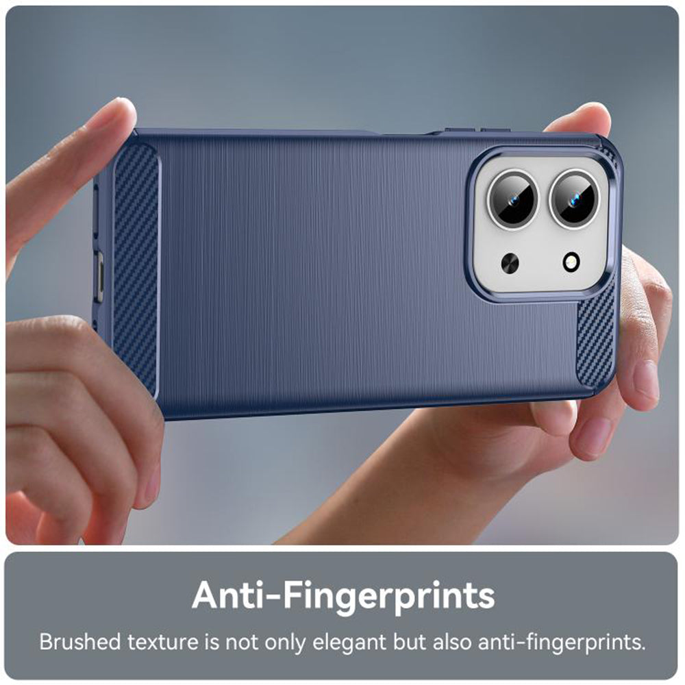 Etui na Xiaomi Redmi 15C 5G / 15C 4G, Techsuit, Carbon, Niebieskie