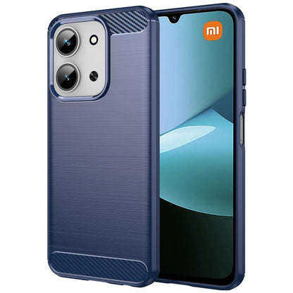 Etui na Xiaomi Redmi 15C 5G / 15C 4G, Techsuit, Carbon, Niebieskie