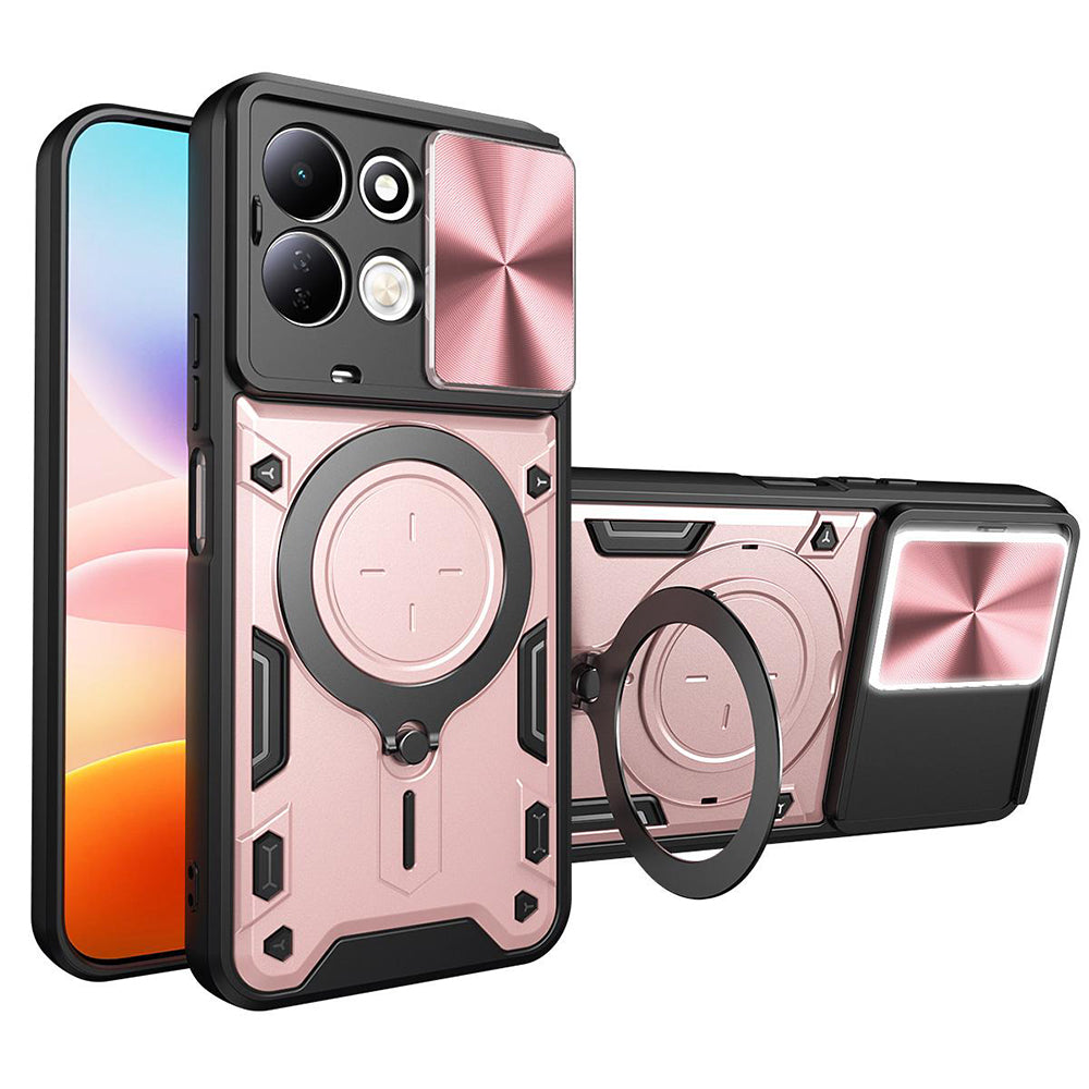Etui do Xiaomi Redmi 17 5G / 17 4G, Techsuit, CamGuard Pro, różowozłoty