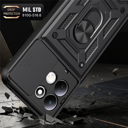 Etui na Xiaomi Redmi 17 5G / 17 4G, Techsuit, CamShield, Różowo-Złote