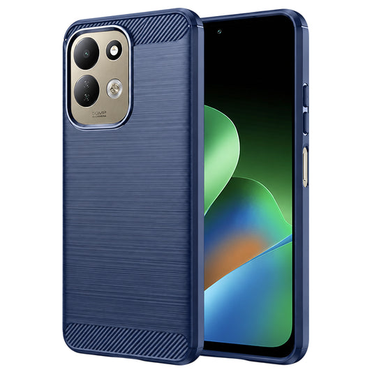 Etui na Xiaomi Redmi 17 5G / 17 4G, Techsuit, Carbon, Niebieskie