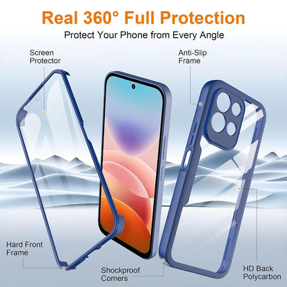 Etui na Xiaomi Redmi 17 5G / 17 4G, Techsuit, ColorVerse 360, Niebieskie