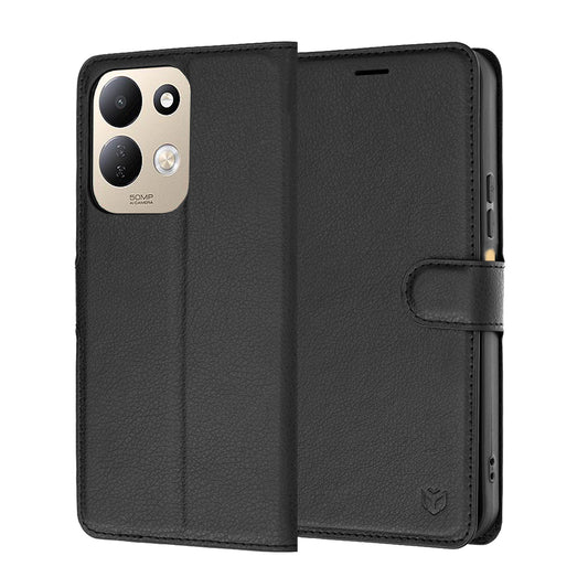Etui na Xiaomi Redmi 17 5G / 17 4G, Techsuit, Leather Folio, czarne