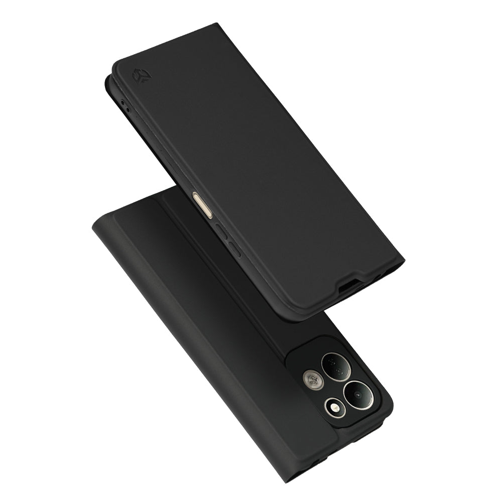 Case for Xiaomi Redmi 17 5G / 17 4G, Techsuit, Magskin Book, Black