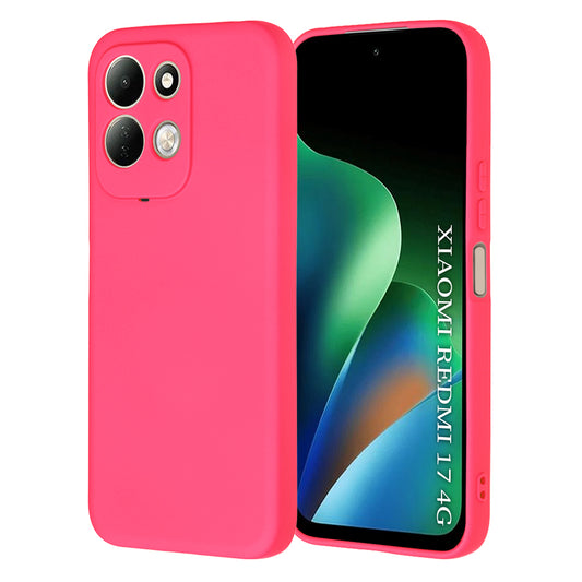 Etui do Xiaomi Redmi 17 5G / 17 4G, Techsuit, SoftFlex, ciemnoróżowy